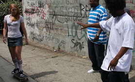 Naughty Chick Gangbanged! - Mistake is Only Her